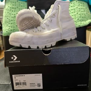 White Converse Boots